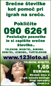 Pokličite in si zapišite vaše srečne številke